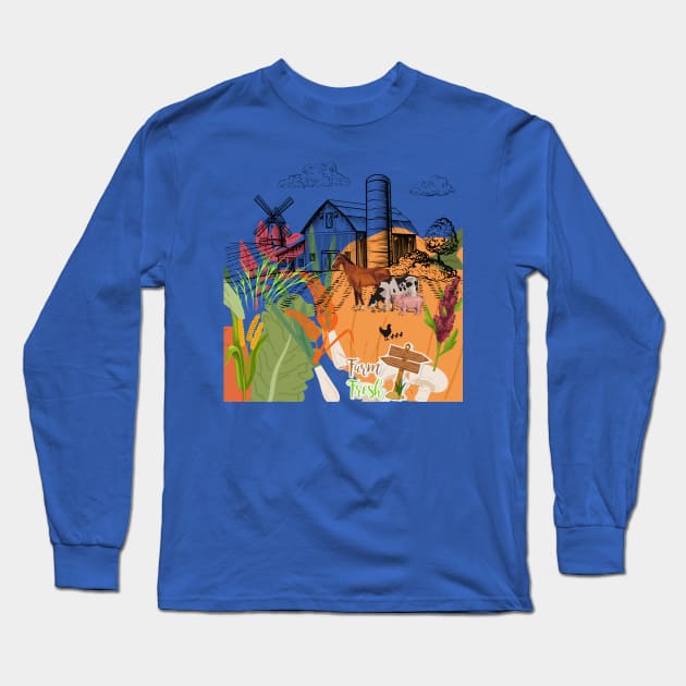 Farm Long Sleeve T-Shirt by Joy-Graphix